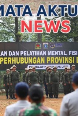 Diklat PJLP Dishub DKI Diguyur Hujan, Wakadishub Tetap Tegap di Lapangan
