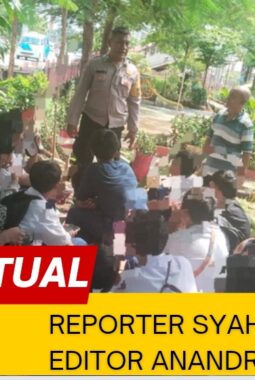 AIPTU HENDRIK TEGUR PELAJAR YANG NONGKRONG, MINTA SEGERA PULANG UNTUK CEGAH KENAKALAN