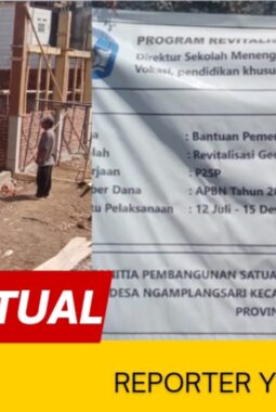 Pagu Anggaran Tak Dicantumkan di Papan Proyek SMK Asy-Syuhada, Dugaan Ketidaktransparanan Disorot